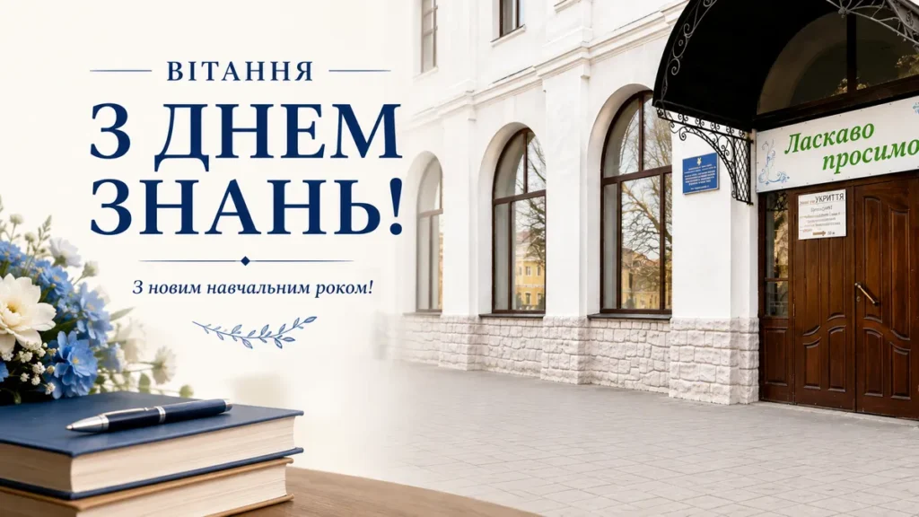 Вітання з новим навчальним роком