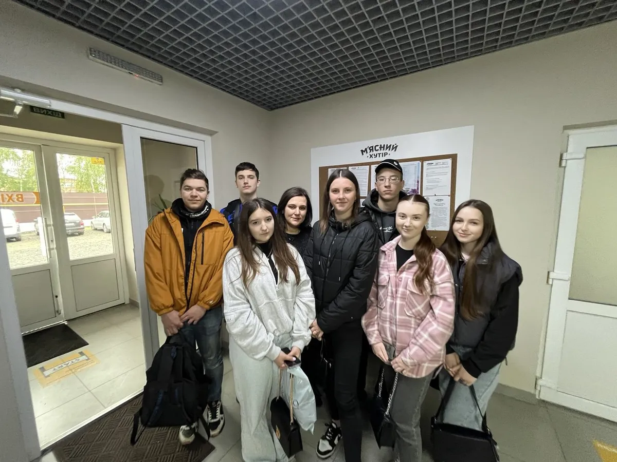 Знайомство з сучасними технологіями виробництва м’ясної продукції на ТОВ «Український м’ясний хутір»