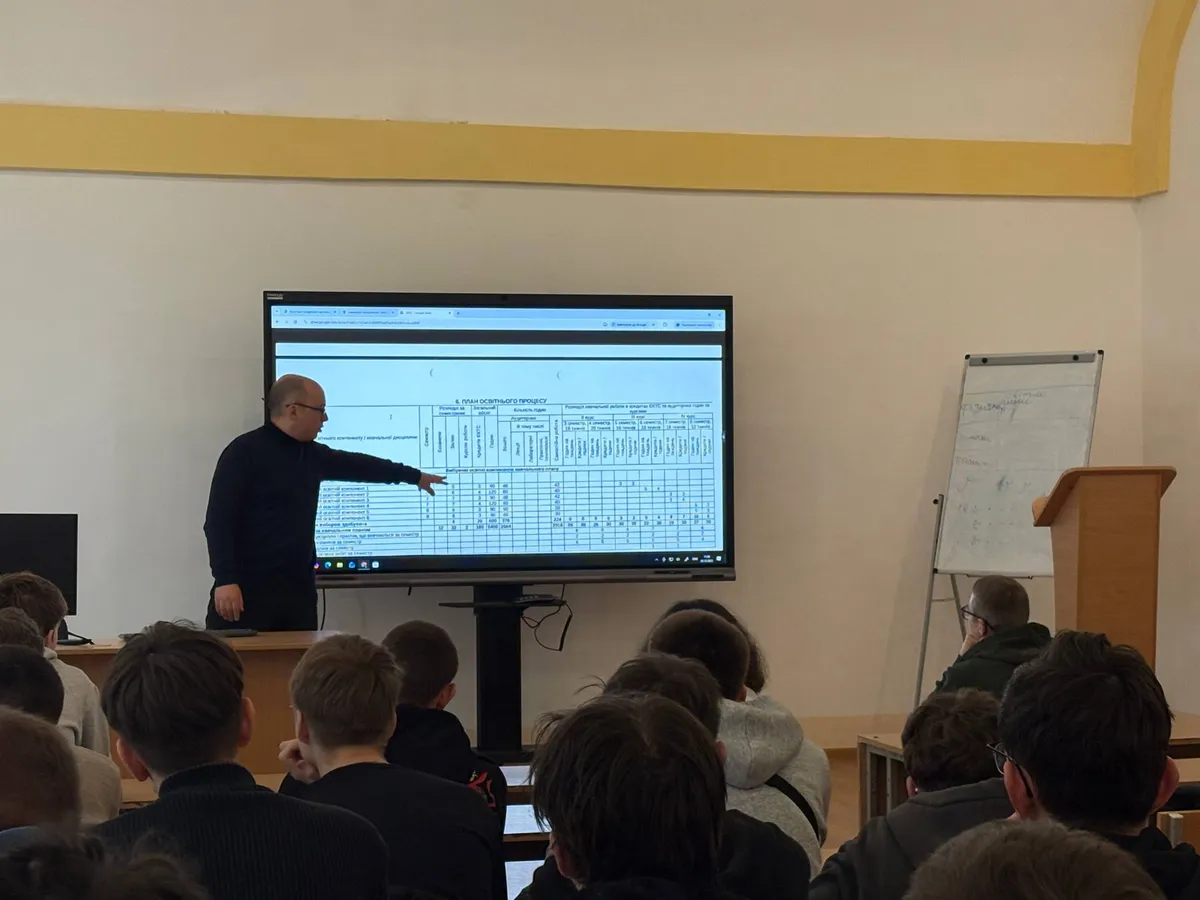 Обговорення освітньо-професійної програми “Інженерія програмного забезпечення” зі здобувачами освіти другого курсу